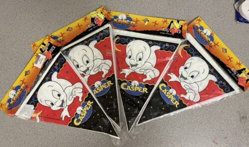 4 CASPER THE FRIENDLY GHOST PENNANT FLAG BANNER LOT  1997 - Picture 1 of 4