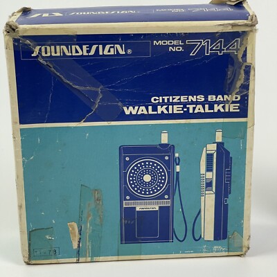 E.T. WALKIE TALKIES 未開封 Vintage Sound Design 1977 Walkie Talkies New in Box complete Made