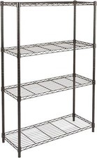 4-Shelf Adjustable Heavy Duty Storage Shelving Unit Steel Organizer Wire Rack