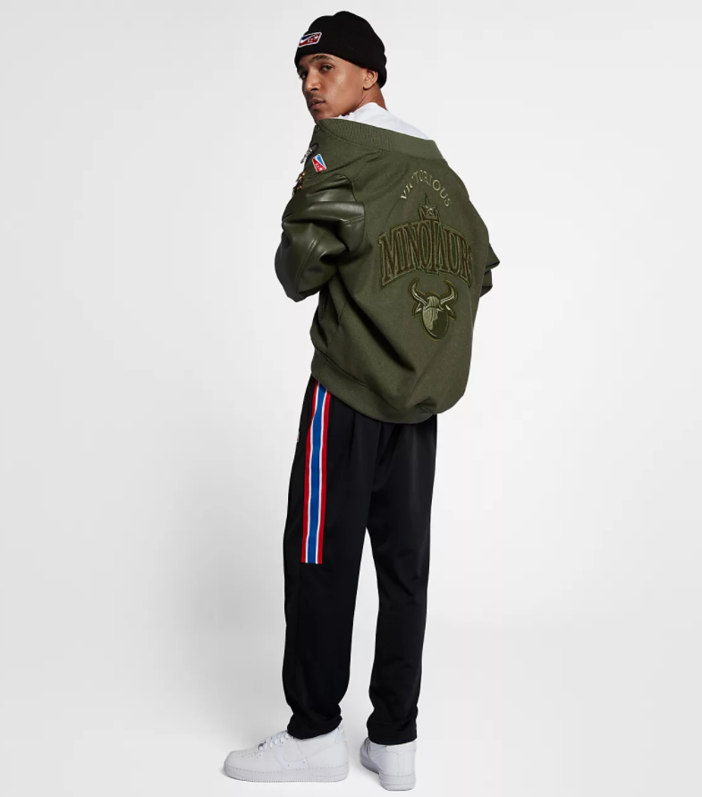 Nike NikeLab Riccardo Tisci Green Destroyer Wool Jacket Mens