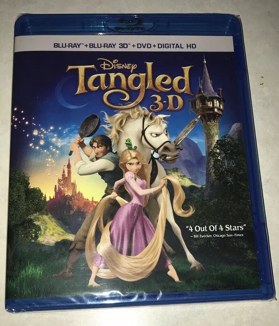 Tangled 3D Bluray + Bluray + DVD + Digital Copy Disc Disney eBay