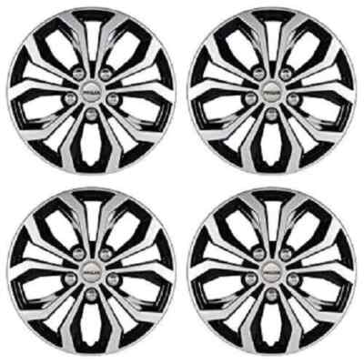 17 INCH Silver Black Wheel Cover (Set of 4Pc)(Press Fitting) Model- Vision DC 17