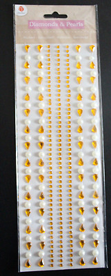 1 Bogen ''Diamonds & Pearls'', Tropfen und Perlen, Deco Time