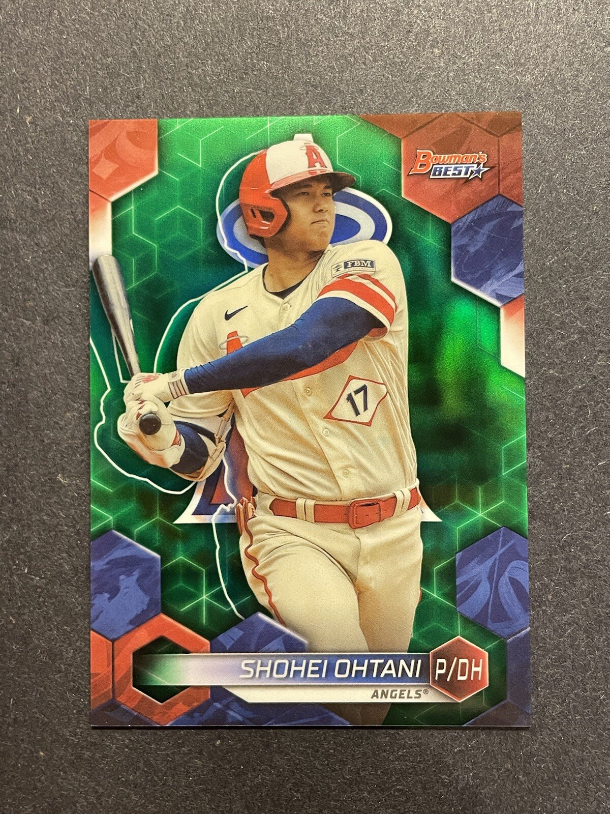 2023 Bowman's Best Baseball Shohei Ohtani #62 Green Refractor /99