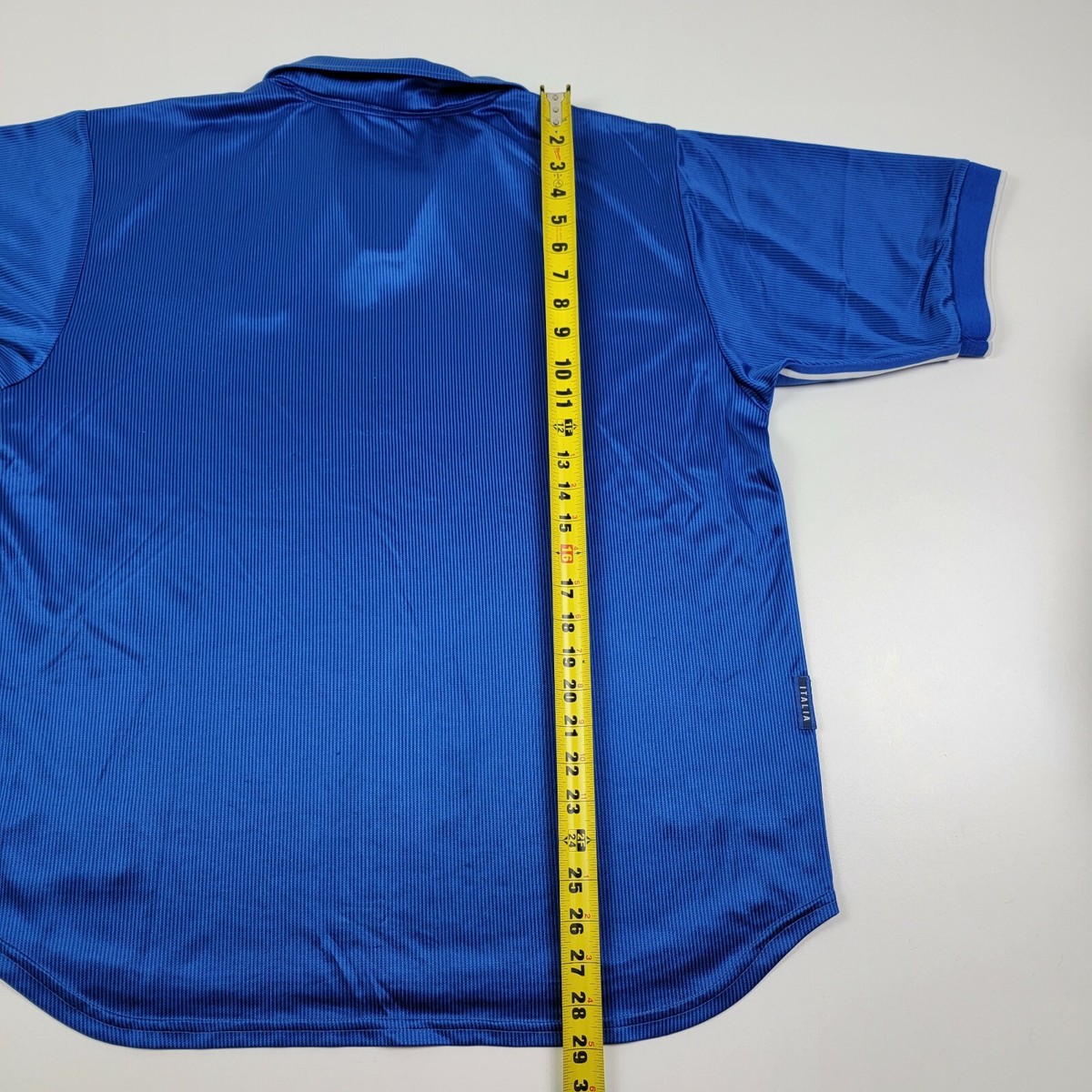 Vintage Team Italy Italia Soccer Nike 1997 1998 Home Jersey Blue