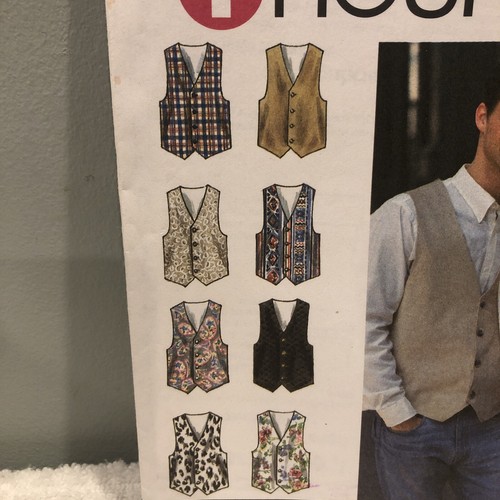 Simplicity SEWING PATTERN 8678 Unisex LINED VESTS Sizes XS-M UNCUT - Picture 2 of 4