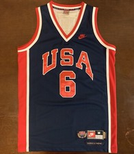 Rare Vintage Nike 1984 USA Basketball Legends Patrick Ewing Basketball Jersey