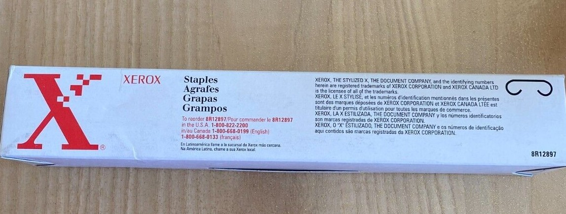 Évitez les bourrages avec le lot de 5 cartouches agrafes Xerox 8R12897 pour trieur automatique