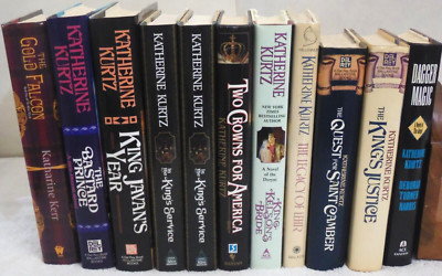 ''Katharine Kurtz'' Sci Fi Fantasy Worlds HC DJs 1st Editions Lot of 11 YA A