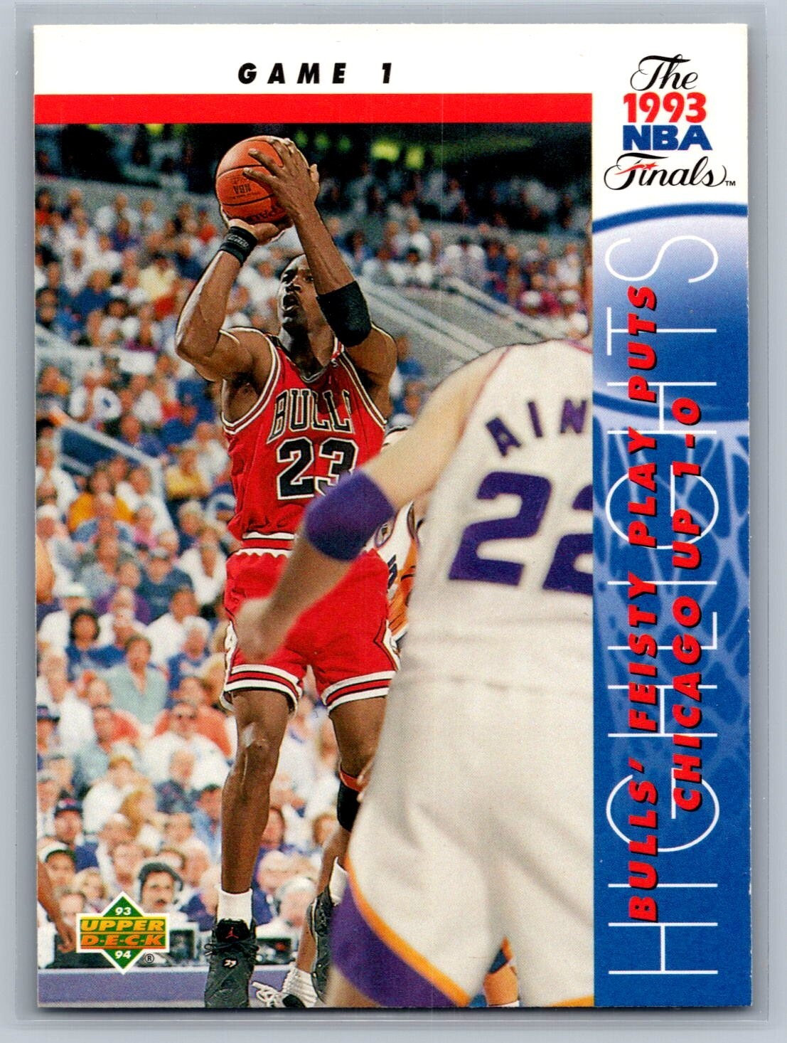 1993-94 Upper Deck #198 Michael Jordan Game 1 1993 NBA Finals Chicago Bulls