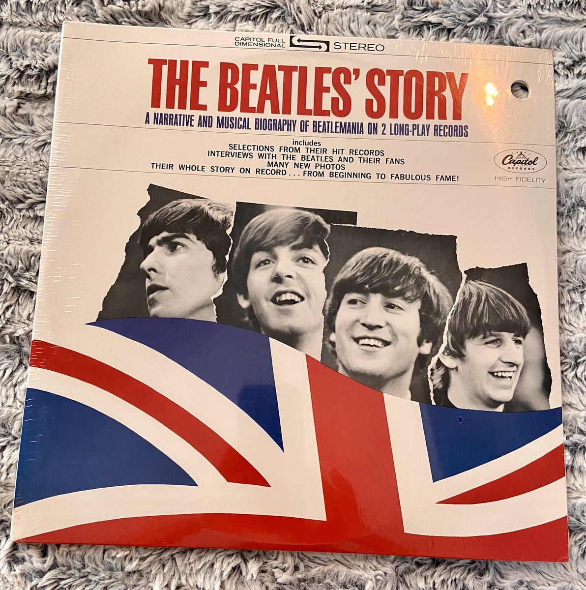 SEALED RARE The Beatles “The Beatles' Story Documentary Two Record