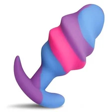 Creature Cock Unicorn Swirl Silicone Butt Plug Anal Plug Fantasy
