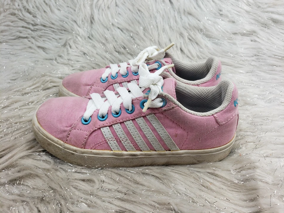K-SWISS Pink Blue Sneakers Size 11.5 / 29.5 - Image 2 of 4