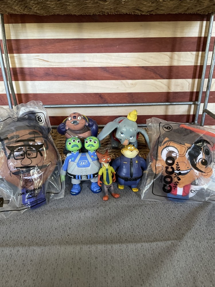 Walt Disney Figurines Lot AS IS NO ACCESSORIES SEE PHOTOS DUMBO COCO ZOOTOPI
