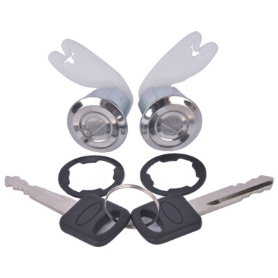DOOR LOCK CYLINDER SET FOR 1992-1996 BRONCO F-150 F-250 F-350 2 KEYS