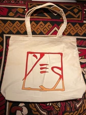 Rare YES Canvas Tote Bag Extra Heavy  Free Shipping