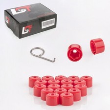 20x Caches Enjoliveurs Ecrou de Roue Kit Rouge 17 MM pour peugeot