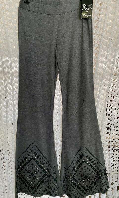 Rock 47 by Wrangler Vintage Bell Bottoms Poly/Rayon W/Sequin Pants Women’s S