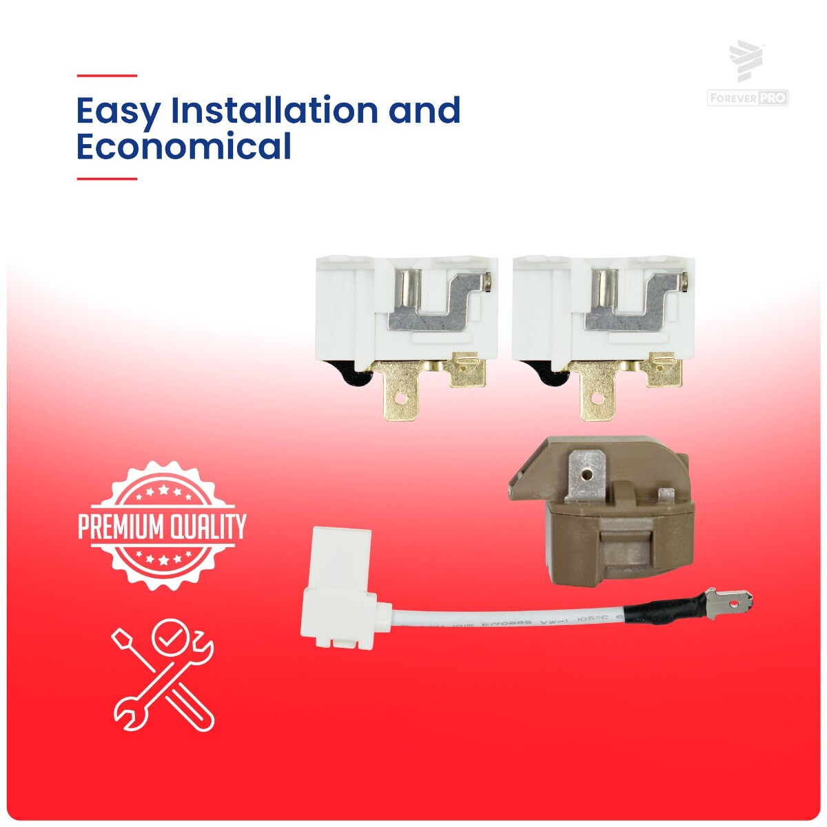 Genuine Whirlpool 8201786 Refrigerator Start-Dev Compressor  