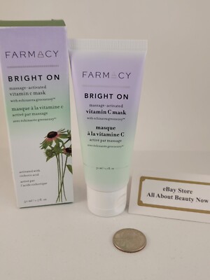 Farmacy Bright On Massage Activated Vitamin C Mask 1.7 fl oz Full Size SEALED