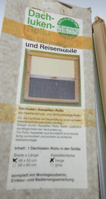 CARAVAN / MOTORHOME SEITZ   WINDOW BLIND AND FLYSCREEN 48 X 50 CM
