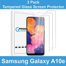 3 Pack Clear HD Tempered Glass Screen Protector For Samsung Galaxy A10E A10e