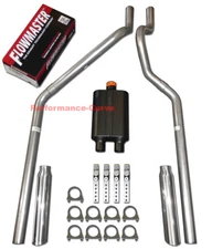 04-08 Dodge Dakota Mandrel Bent Dual Exhaust w/ Flowmaster Muffler Super 44