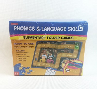 Lakeshore Phonics & Language Skills Elementary File Folder Games Grades 2-3 NEW