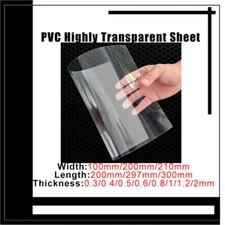 Transparent PVC Plastic Sheet Thin Clear Plastic Panel PVC Plat Thick 0.3mm-2mm