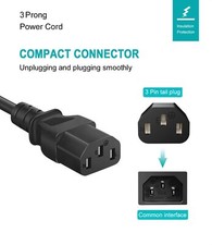AC Power Cord Compatible with Horizon Fitness Treadmills Ellipticals Universa...
