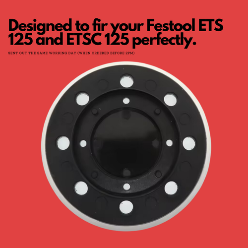 For Festool 125mm 5" Sanding Pad to Fit ETS 125 and ETSC 125 - Picture 4 of 5