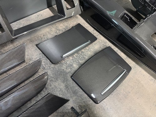 Audi A6 C6 CARBON Interieurleisten Set LHD - Bild 6 von 14