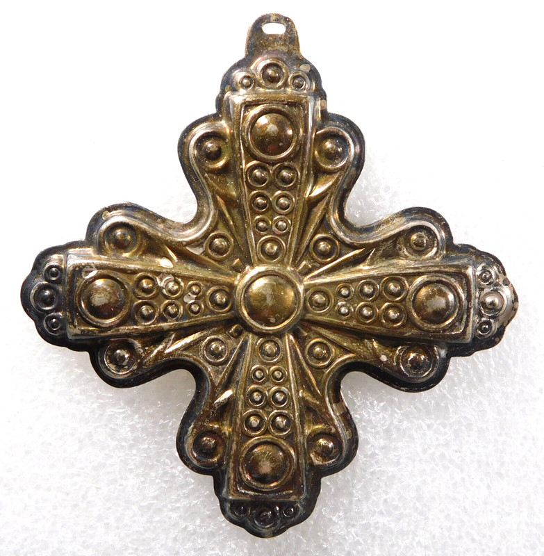 REED & BARTON STERLING Hollow MANUFACTURED 1972 CHRISTMAS CROSS