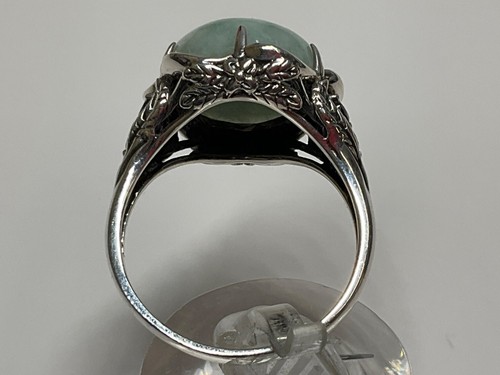 Joy Jade of Yesteryear Sterling Jade Ring w/ Amethyst, Garnet & Citri Sz-12 #93 - Picture 3 of 5