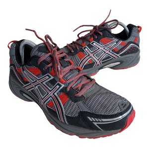 Asics Gel Venture 4 Mens Size 10 Black Red Athletic Trail Running Shoes  Sneakers | eBay