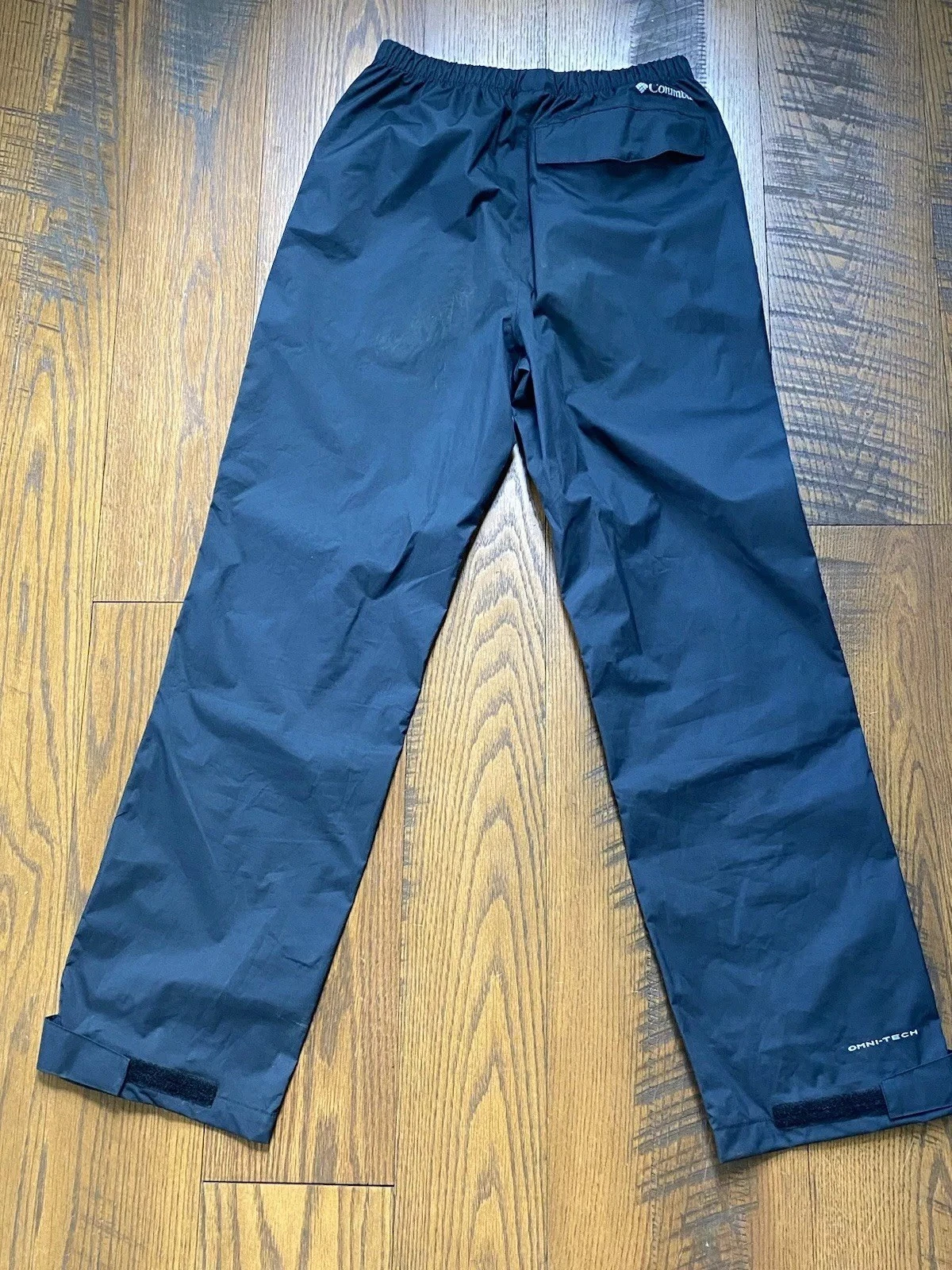 COLUMBIA Women's? Youth? OMNI TECH Waterproof Black Wind Rain Pants Size L