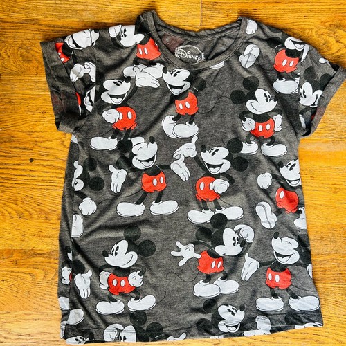 T-shirt donna Disney Topolino stampa all over grigia taglia XL - Foto 2 di 8