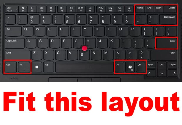 Keyboard Skin Cover Protector for Lenovo Thinkpad X1 Gen 9 - Image 2 of 3