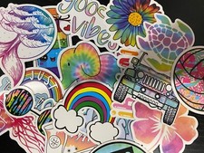 10 pack mystery Rainbow Decal Sticker Pack perfect for waterbottles or computers