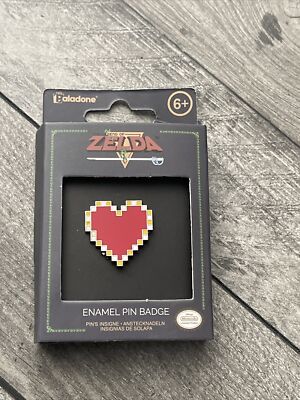 The Legend of Zelda Heart Emaille Pin Anstecker, 8Bit, Geschenk verpackt RAR