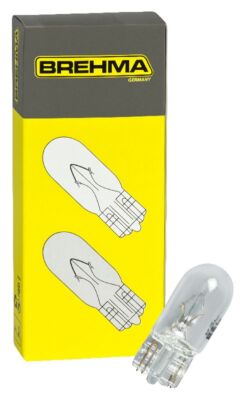 10x Brehma W3W Standlicht Kennzeichenlicht Autolampen T10 Glassockellampe 12V 3W