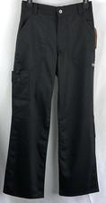 NWT Cherokee Cargo WorkWear Pants XS Blk 28" W Multiple Pockets EMS Scrubs