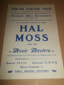 south parade pier portsmouth hal moss original handbill