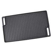 Pre Seasoned Cast Iron Reversible Grill Griddle For Versatile Cooking