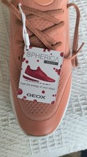 Image of geox ladies trainers peach size 6 new with label