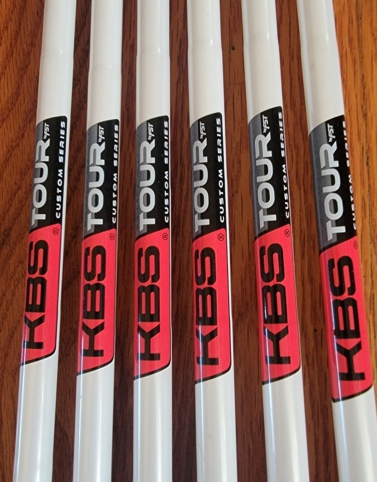 Shafts De Fers KBS Custom Series Pearl White/Red - Edition Limitée 4-PW X Flex (Neuf)