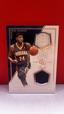 Panini 2013-14 National Treasures Paul George NBA Game Gear Duals #74 /99 MEM