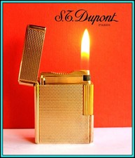 S.T. DUPONT Line 1 SMALL - ROSE GOLD Plated Lighter / Briquet - SERVICED