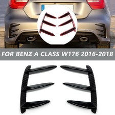 2x F&uuml;r Benz A Klasse W176 A45 AMG Heck Sto&szlig;stange Splitter Canard Flosse Flaps