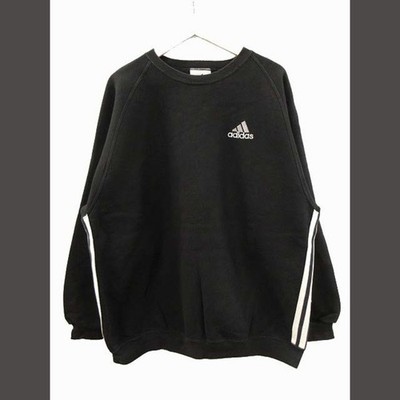 adidas 90s USA Made Sweatshirt Trainer World Flag Black XL OLD Used 8adac3a1a20e